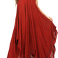 Sakkas Eleonora Stonewashed Embroidered Spaghetti Strap Handkerchief Dress