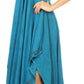 Sakkas Eleonora Stonewashed Embroidered Spaghetti Strap Handkerchief Dress