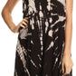 Sakkas Eula Boho Sleeveless Tie Dye Long Tank Caftan Sundress / Beach Cover Up