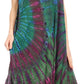 Sakkas Eula Boho Sleeveless Tie Dye Long Tank Caftan Sundress / Beach Cover Up