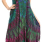 Sakkas Eula Boho Sleeveless Tie Dye Long Tank Caftan Sundress / Beach Cover Up