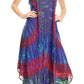 Sakkas Eula Boho Sleeveless Tie Dye Long Tank Caftan Sundress / Beach Cover Up