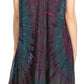 Sakkas Eula Boho Sleeveless Tie Dye Long Tank Caftan Sundress / Beach Cover Up