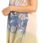 Sakkas Marina Dip Dyed Floral Batik Short Sleeve Dress / Cover Up