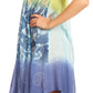 Sakkas Marina Dip Dyed Floral Batik Short Sleeve Dress / Cover Up