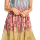 Sakkas Marina Dip Dyed Floral Batik Short Sleeve Dress / Cover Up
