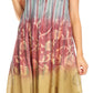 Sakkas Marina Dip Dyed Floral Batik Short Sleeve Dress / Cover Up