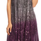 Sakkas Priscilla Sleeveless Stonewashed Ombre Tie Front Dress / Cover Up