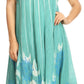 Sakkas Ecrin Women Tie-dye Sleeveless Stonewashed Caftan Cover up Dress Flowy