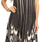 Sakkas Ecrin Women Tie-dye Sleeveless Stonewashed Caftan Cover up Dress Flowy