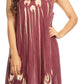 Sakkas Ecrin Women Tie-dye Sleeveless Stonewashed Caftan Cover up Dress Flowy