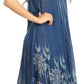 Sakkas Ecrin Women Tie-dye Sleeveless Stonewashed Caftan Cover up Dress Flowy