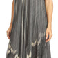 Sakkas Ecrin Women Tie-dye Sleeveless Stonewashed Caftan Cover up Dress Flowy