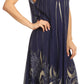 Sakkas Ecrin Women Tie-dye Sleeveless Stonewashed Caftan Cover up Dress Flowy