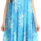 Sakkas Amanda Tie-dye Batik Summer Tank Mid Dress Relax Fit and Soft