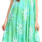Sakkas Amanda Tie-dye Batik Summer Tank Mid Dress Relax Fit and Soft