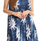 Sakkas Amanda Tie-dye Batik Summer Tank Mid Dress Relax Fit and Soft