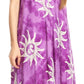 Sakkas Amanda Tie-dye Batik Summer Tank Mid Dress Relax Fit and Soft