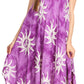 Sakkas Amanda Tie-dye Batik Summer Tank Mid Dress Relax Fit and Soft