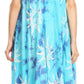 Sakkas Amanda Tie-dye Batik Summer Tank Mid Dress Relax Fit and Soft
