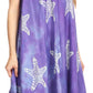 Sakkas Celina Summer Casual Everyday Tank Dress Tye-dye and Batik Sleeveless