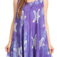 Sakkas Celina Summer Casual Everyday Tank Dress Tye-dye and Batik Sleeveless