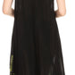 Sakkas Esme Women's Casual Midi Loose Fit Sleeveless Tank Dress Cover-up