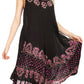 Sakkas Esme Women's Casual Midi Loose Fit Sleeveless Tank Dress Cover-up