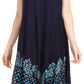 Sakkas Esme Women's Casual Midi Loose Fit Sleeveless Tank Dress Cover-up