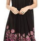 Sakkas Esme Women's Casual Midi Loose Fit Sleeveless Tank Dress Cover-up