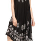 Sakkas Tina Women's Casual Summer Maxi Loose Fit Sleeveless Tank Dress