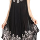 Sakkas Tina Women's Casual Summer Maxi Loose Fit Sleeveless Tank Dress