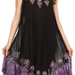 Sakkas Tina Women's Casual Summer Maxi Loose Fit Sleeveless Tank Dress