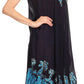 Sakkas Tina Women's Casual Summer Maxi Loose Fit Sleeveless Tank Dress