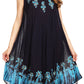 Sakkas Tina Women's Casual Summer Maxi Loose Fit Sleeveless Tank Dress