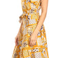 Sakkas Beyaz Women's Maxi Sleeveless Wrap Long Dress with Pockets V neck African