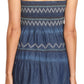 Sakkas Eva Womens Denim Strapless Tube Top Smock Short Sleeveless Dress Chambray