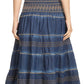Sakkas Eva Womens Denim Strapless Tube Top Smock Short Sleeveless Dress Chambray