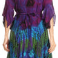 Sakkas Ceren Marble Dye Cascading Corset Dress with Handkerchief Sleeves