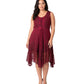 Sakkas Magdilena Stonewashed Corset Front Embroidered Dress