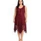 Sakkas Magdilena Stonewashed Corset Front Embroidered Dress