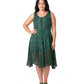 Sakkas Magdilena Stonewashed Corset Front Embroidered Dress