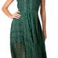 Sakkas Magdilena Stonewashed Corset Front Embroidered Dress
