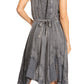 Sakkas Magdilena Stonewashed Corset Front Embroidered Dress