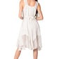 Sakkas Magdilena Stonewashed Corset Front Embroidered Dress