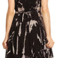 Sakkas Mathilde  Marble Tie-dye Sleeveless Tank Dress Tiered and Corset