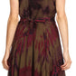 Sakkas Mathilde  Marble Tie-dye Sleeveless Tank Dress Tiered and Corset