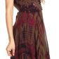 Sakkas Mathilde  Marble Tie-dye Sleeveless Tank Dress Tiered and Corset