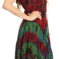 Sakkas Mathilde  Marble Tie-dye Sleeveless Tank Dress Tiered and Corset