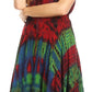 Sakkas Mathilde  Marble Tie-dye Sleeveless Tank Dress Tiered and Corset
